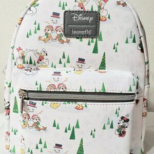 Loungefly Disney Mickey Mouse and Friends Holiday Christmas NWOT